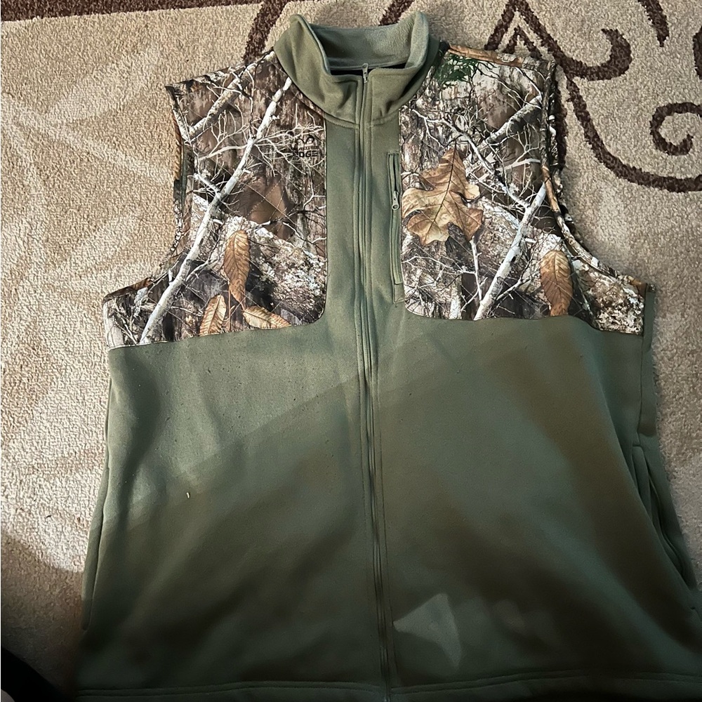 Magellan Outdoors Olive Fleece Vest Size 2XL